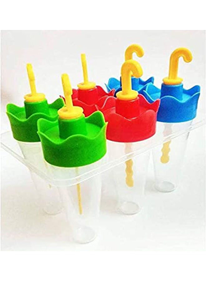 Ice Cream Molds 6 Pcs Multicolour - Image 1