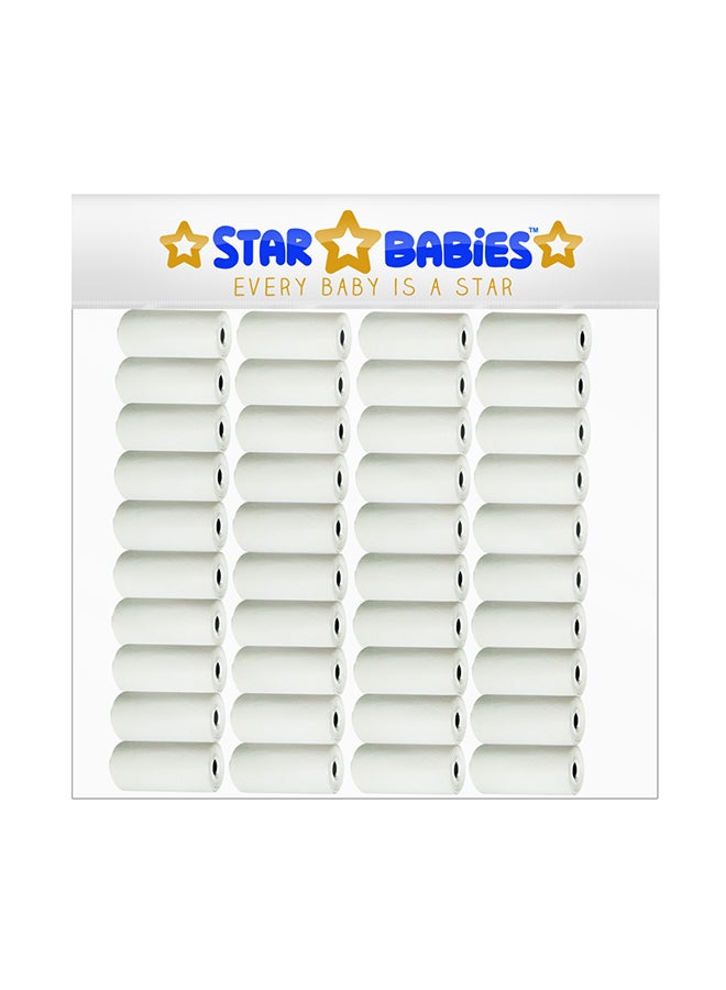 ستار بيبيز مجموعة أدوات أساسية - حقيبة معطرة مكونة من 40 قطعة، لون أبيض - Image 1