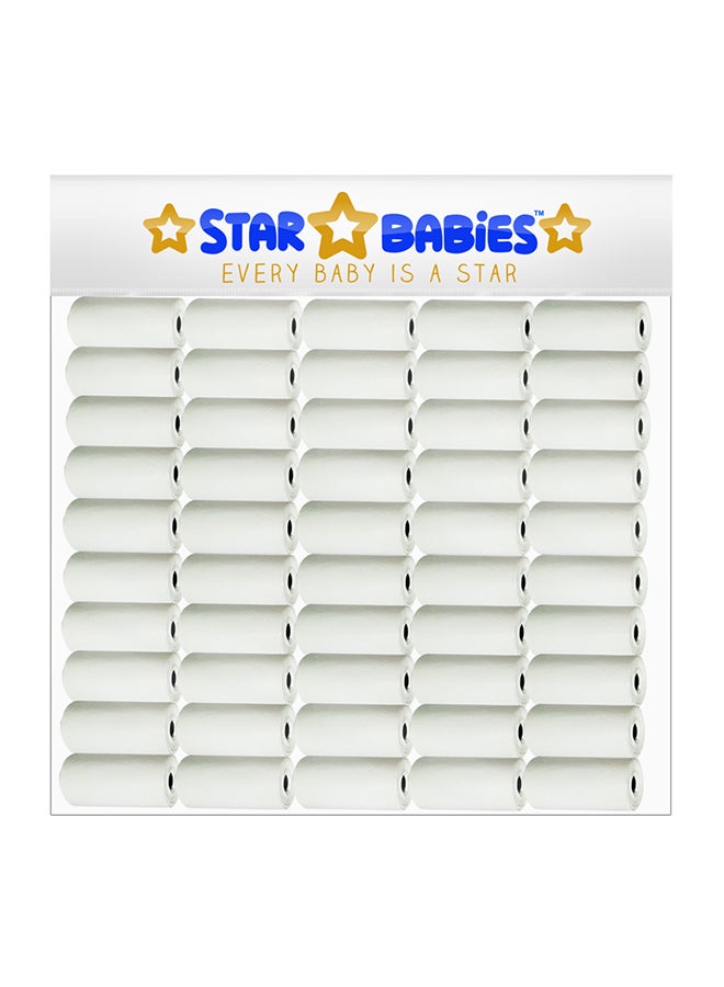 ستار بيبيز مجموعة أدوات أساسية - عبوة من 50 كيس معطر بلون أبيض - Image 1