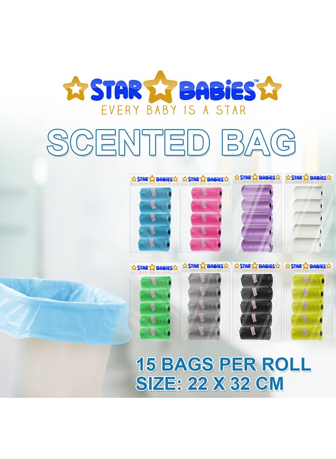 STAR BABiES Value Pack Essentials - Scented Bag Pack Of 50, Blue - Image 5