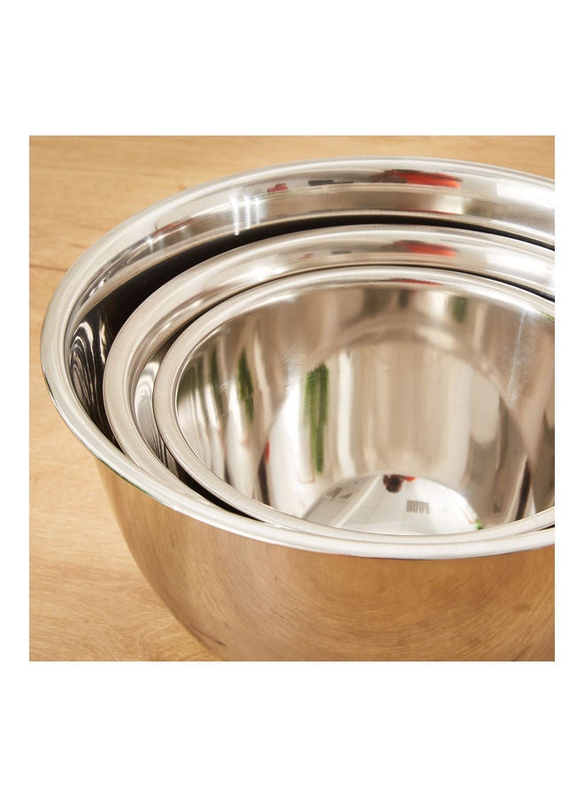 Home Box 3-Piece Premia Stainless Steel Mixing Bowl Set Silver 20cm - Image 3