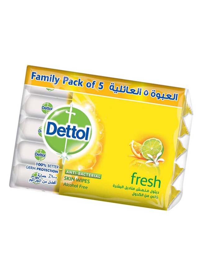 Dettol Fresh Antibacterial Skin Wipes , Pack of 50 Water Wipes - Image 2