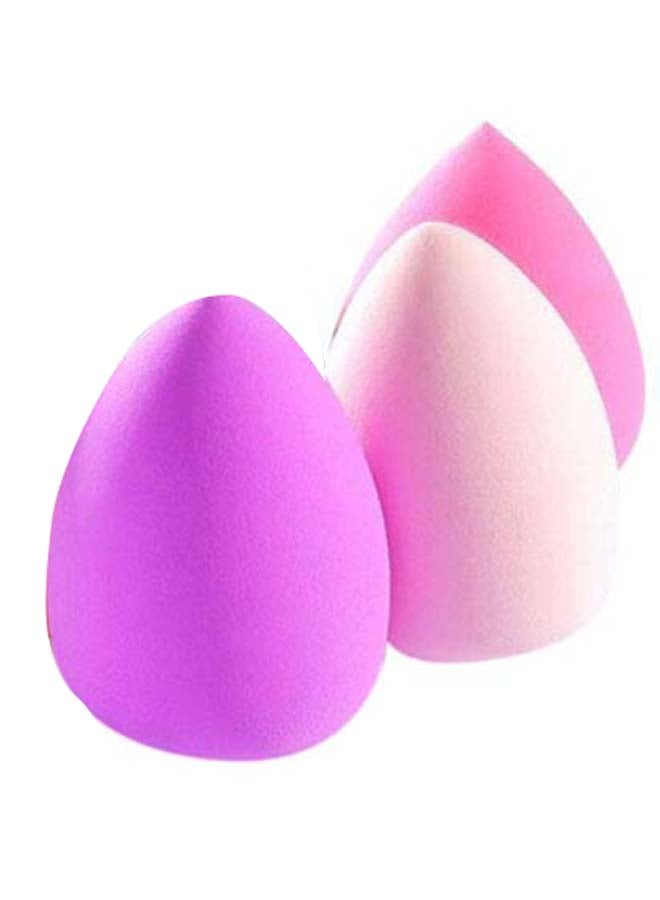 L'CHEAR 6-Piece Makeup Sponge Set Red/Purple/Beige - Image 3