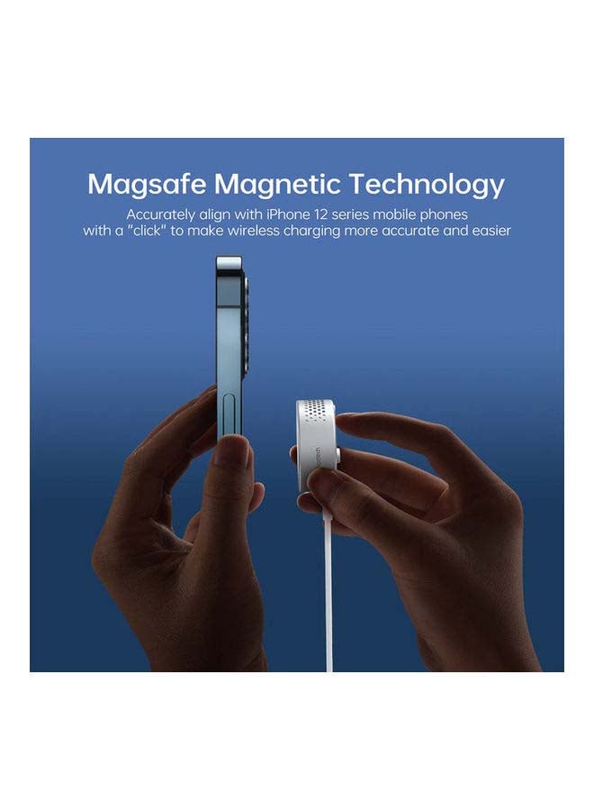 CHOETECH 15W MagLeap(Magsafe) Refrigeration Wireless Charger for Apple iPhone 13 Pro/13 Pro Max/13 Mini/13 & 12 Series Grey - Image 3