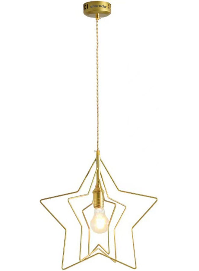 Sharpdo - Vintage Simple Star Chandelier( Bulb Not Included) Gold 152x10x28cm - Image 1