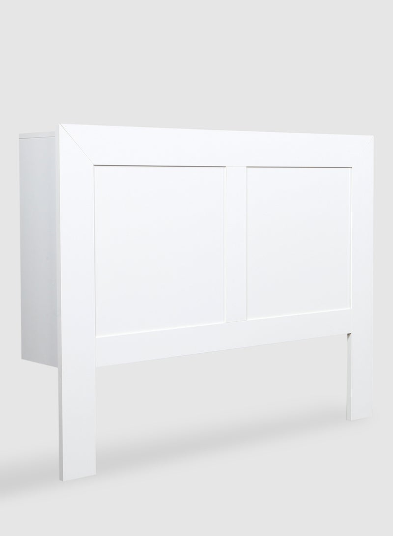 Switch Wood Headboard Only - With Storage - Modern Home - Install Attach To Wall - White 1460*280*1120mm - Image 1