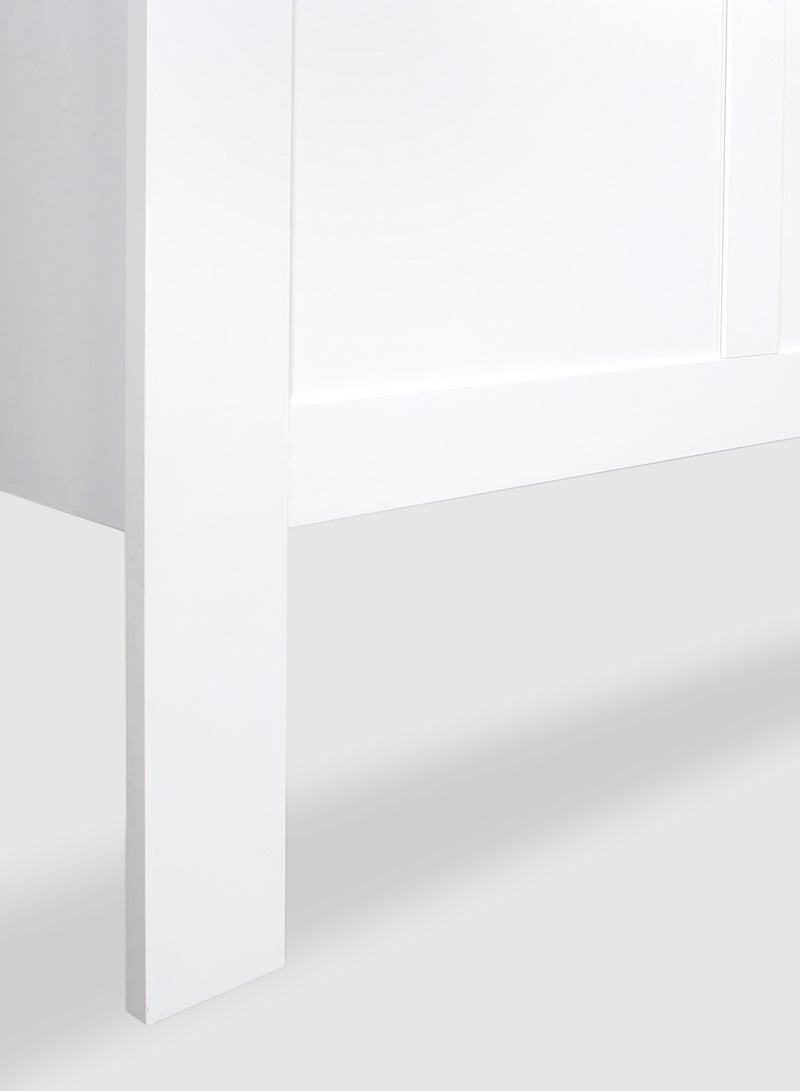 Switch Wood Headboard Only - With Storage - Modern Home - Install Attach To Wall - White 1460*280*1120mm - Image 5