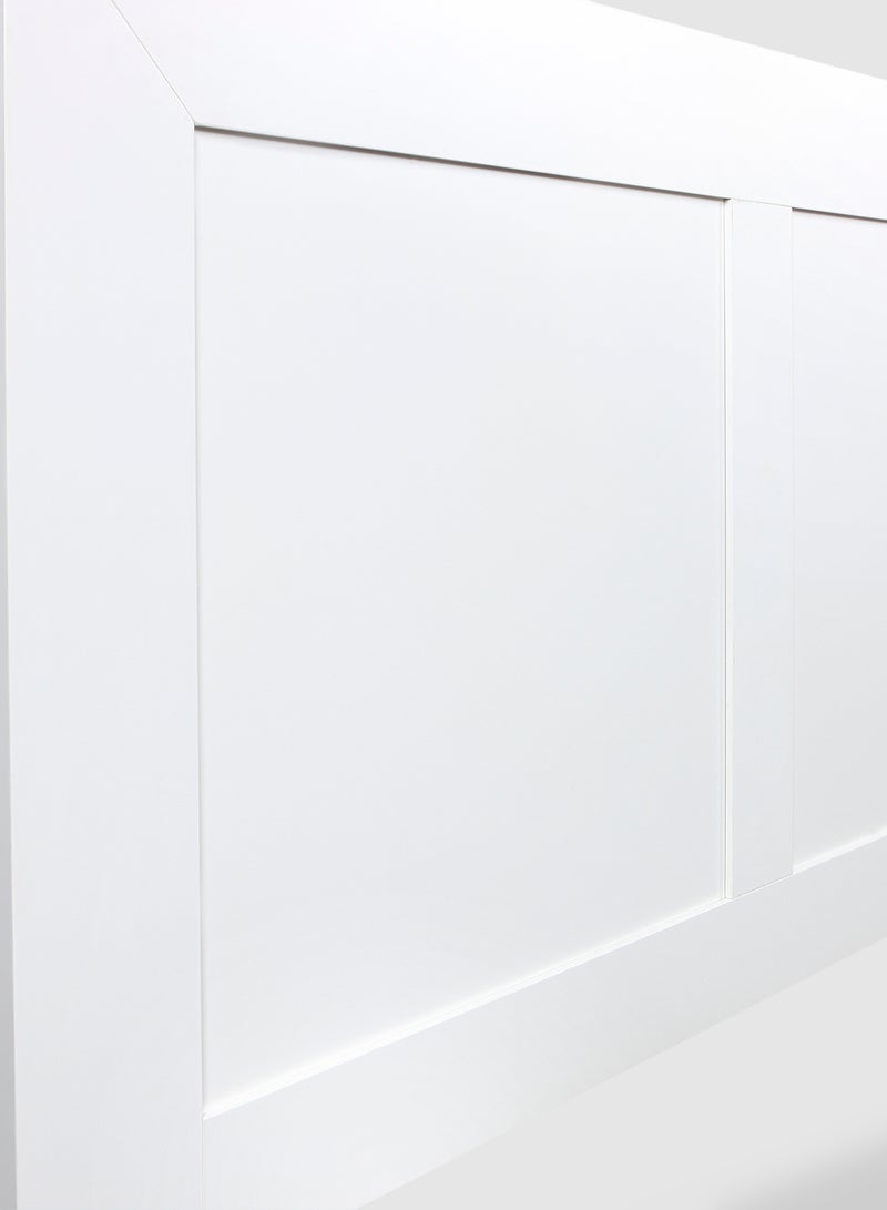 Switch Wood Headboard Only - With Storage - Modern Home - Install Attach To Wall - White 1460*280*1120mm - Image 4