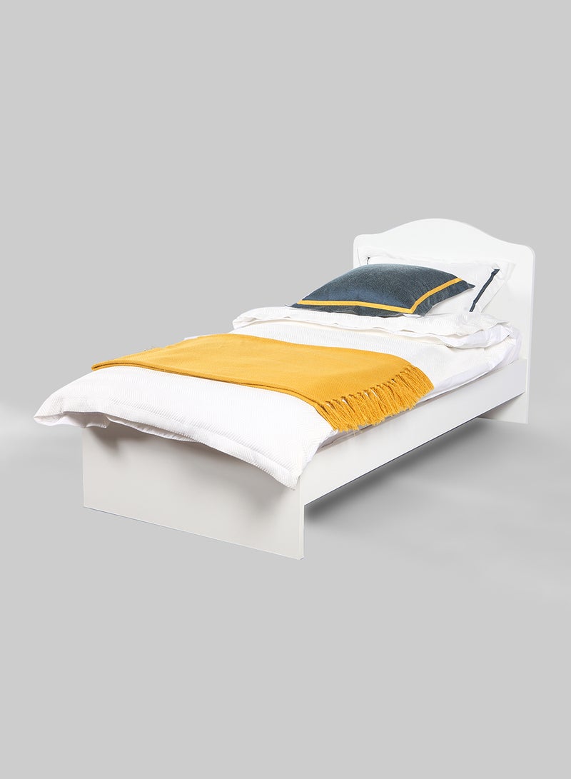 Switch - Bed Frame - Single Size Bed - Annika Collection -  Modern Home - White 970*2060*980mm - Image 1