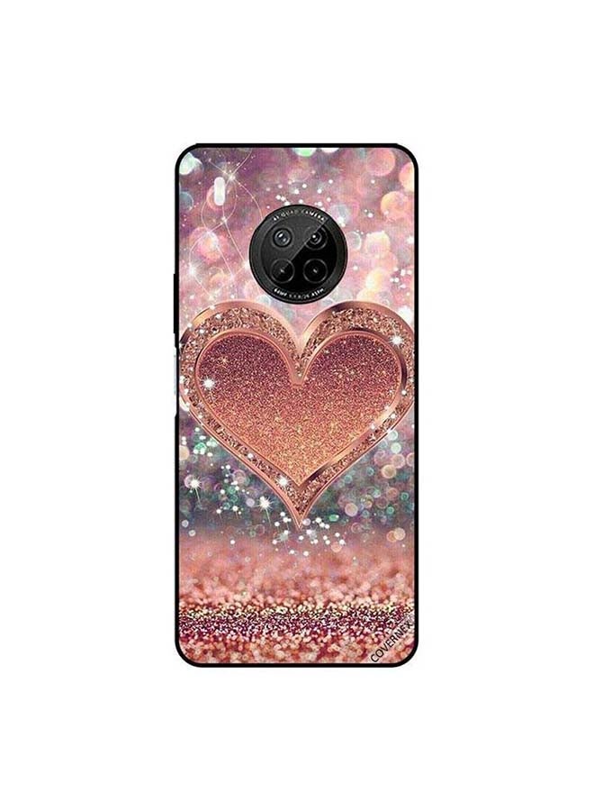 Protective Case Cover For Huawei Y9A Golden Glitter Heart - v1635074890/N46338327A_1