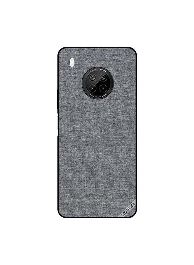 Covernex Protective Case Cover For Huawei Y9A Grey Cloth Pattern