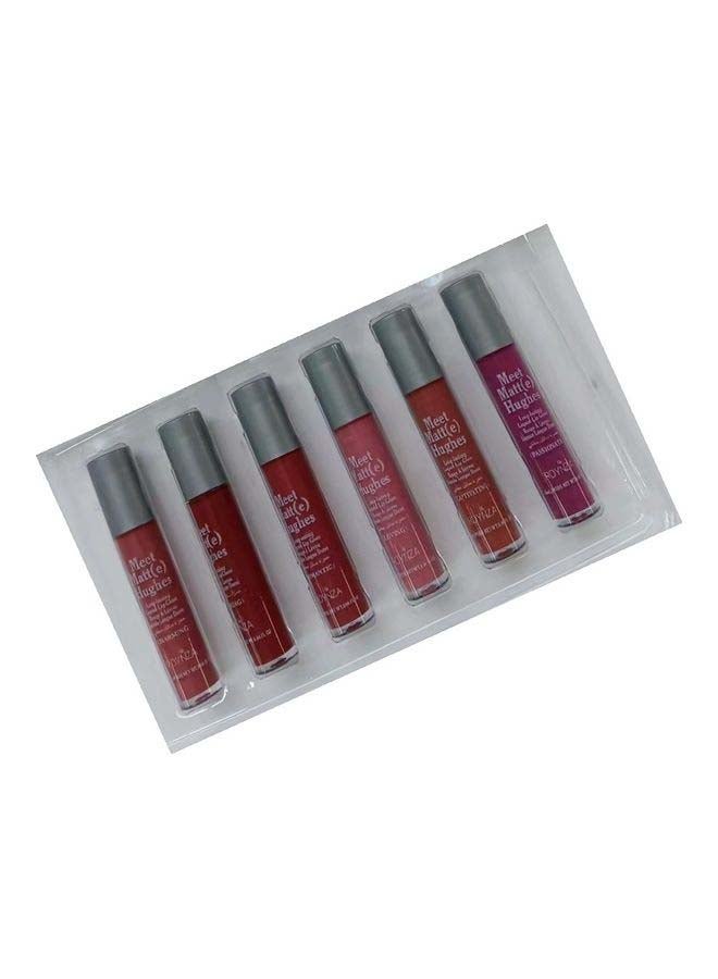 روينزا مجموعة أحمر شفاه سائل صغير يدوم طويلا مكونة من 6 قطع متعدد الألوان - Image 2