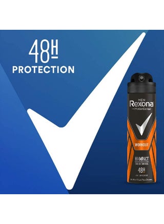 Workout Anti-perspirant Deodorant Spray For Men, 150ml - view 3