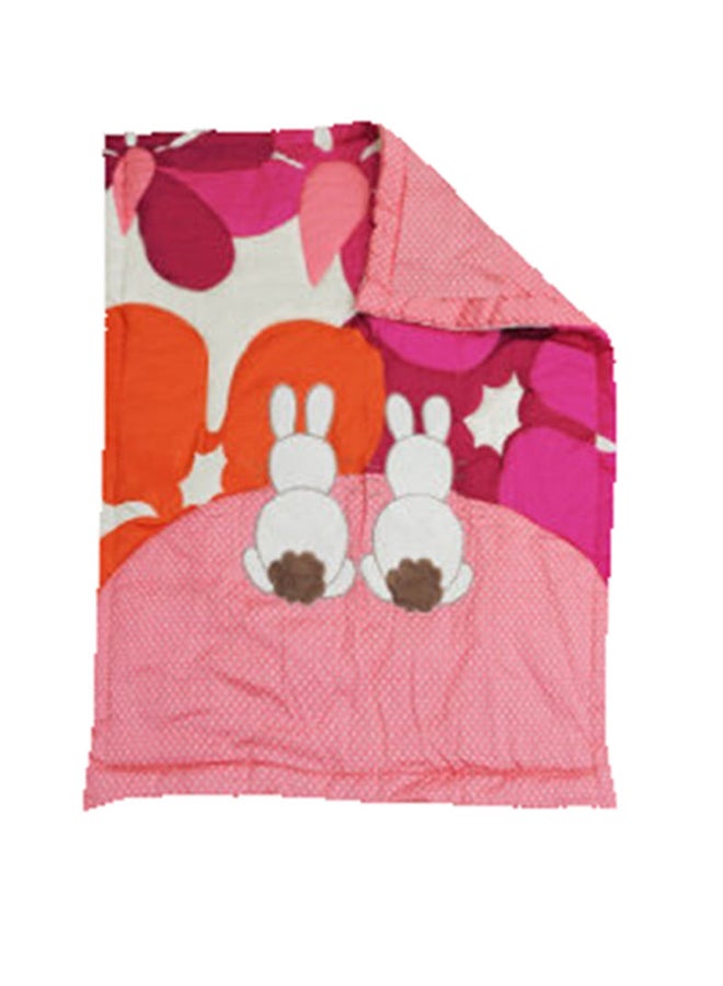 سمارت ترايك طقم سرير أوروبي مكون من 3 قطع بتصميم جوي رابيتس- لون وردي - Image 3