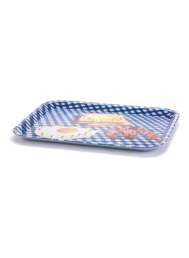 SELETTI TOILETPAPER MELAMINE TRAY Cm. 32x43,5 - BREAKFAST Blue 23cm - Image 2