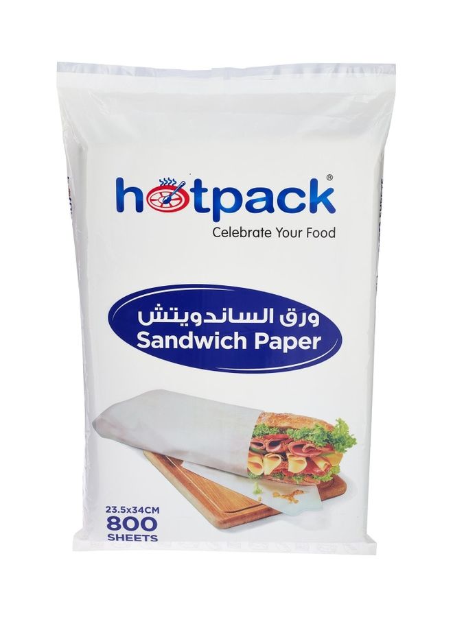 Sandwich Paper 800 Sheets White 23.5x34cm 