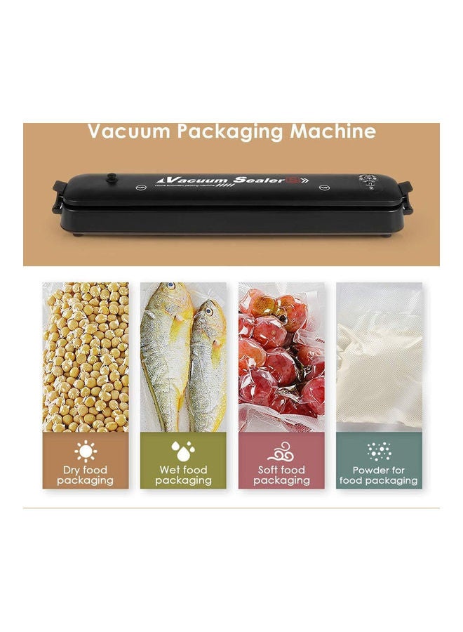 Toshionics - Automatic Electric Vacuum Sealer Machine With Sealing Bag Black/White 35x4x7.5cm - Image 1