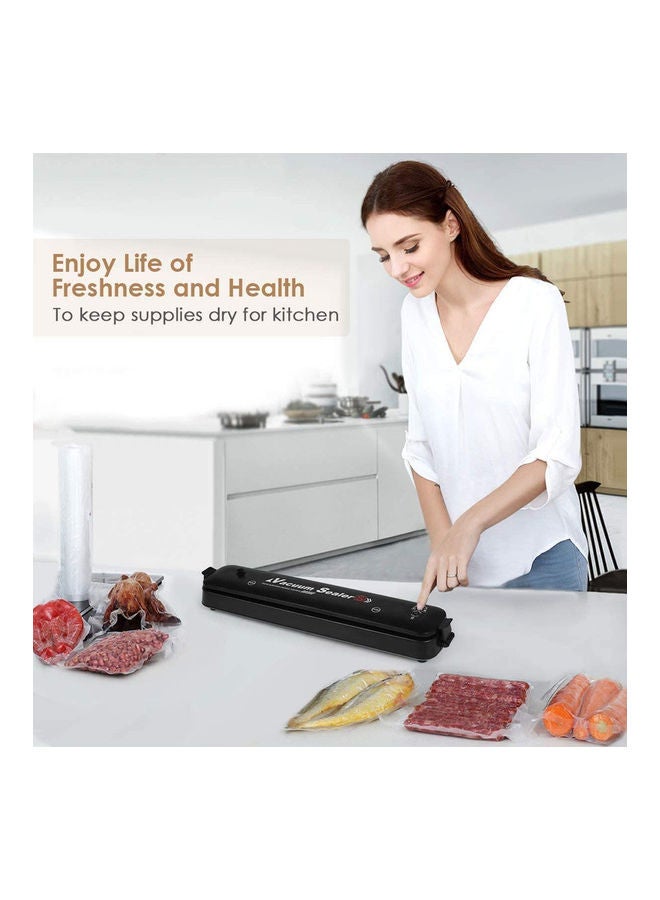 Toshionics - Automatic Electric Vacuum Sealer Machine With Sealing Bag Black/White 35x4x7.5cm - Image 1