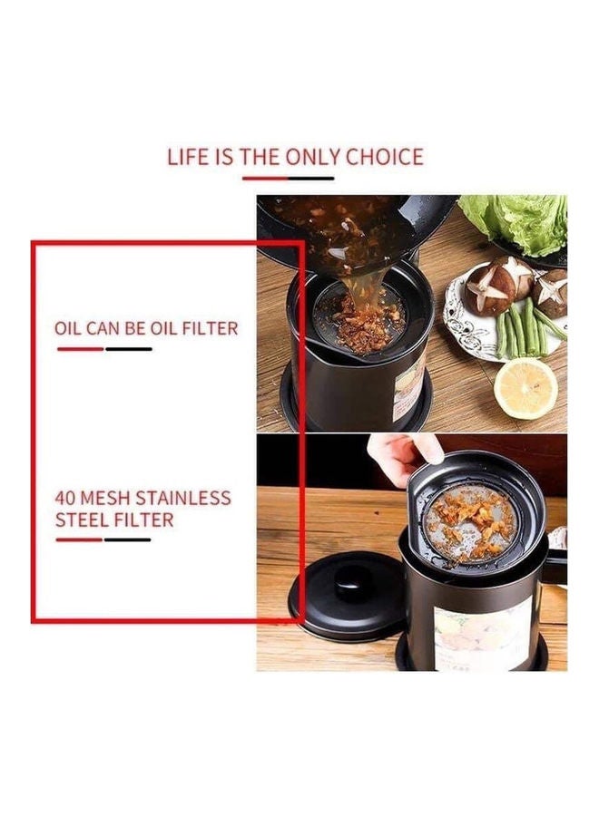 Toshionics Oil Strainer Container Grey/Black 19x13x15.5cm  - Image 4