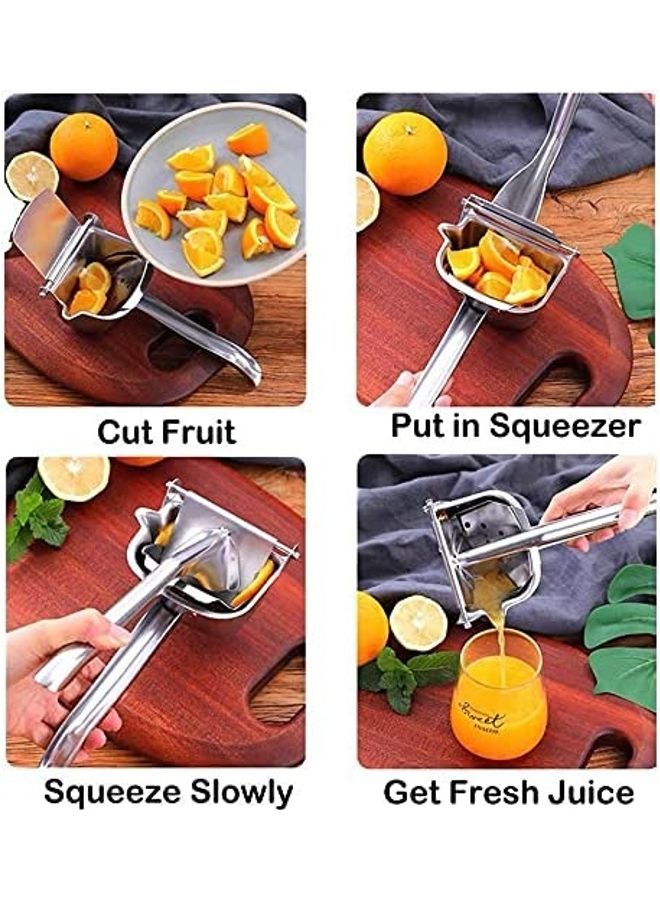 Toshionics Hand Press Lemon Squeezer Silver 22x12x10.8x10cm  - Image 3