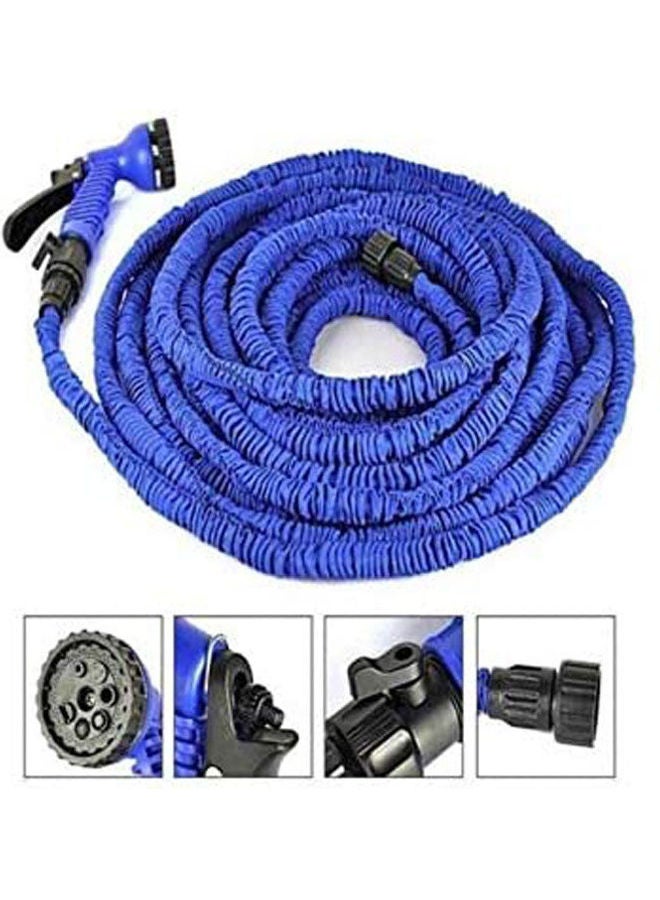 Generic - Magic Water Hose With Flexible And Extensible Spray Gun Blue 7.5meter - Image 1