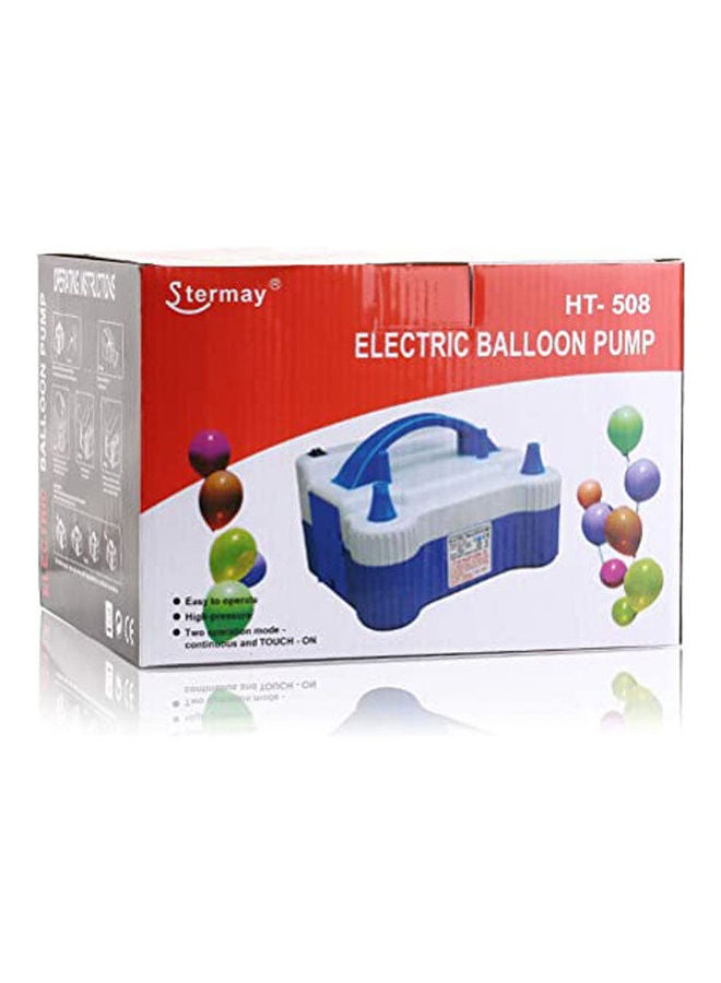 700 W Electric Balloon Inflator Pump , Two Nozzle air Blower Multicolour