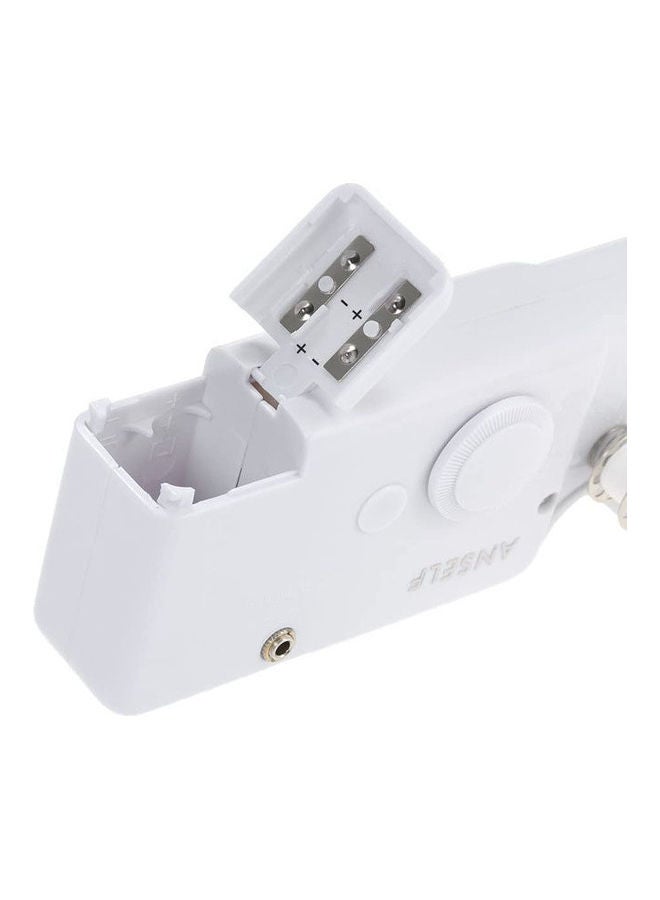 Anself Handheld Portable Mini Electric Sewing Machine Household Cordless Quick Stitch Tool For Fabric Clothing Toy Crafts White  - Image 3
