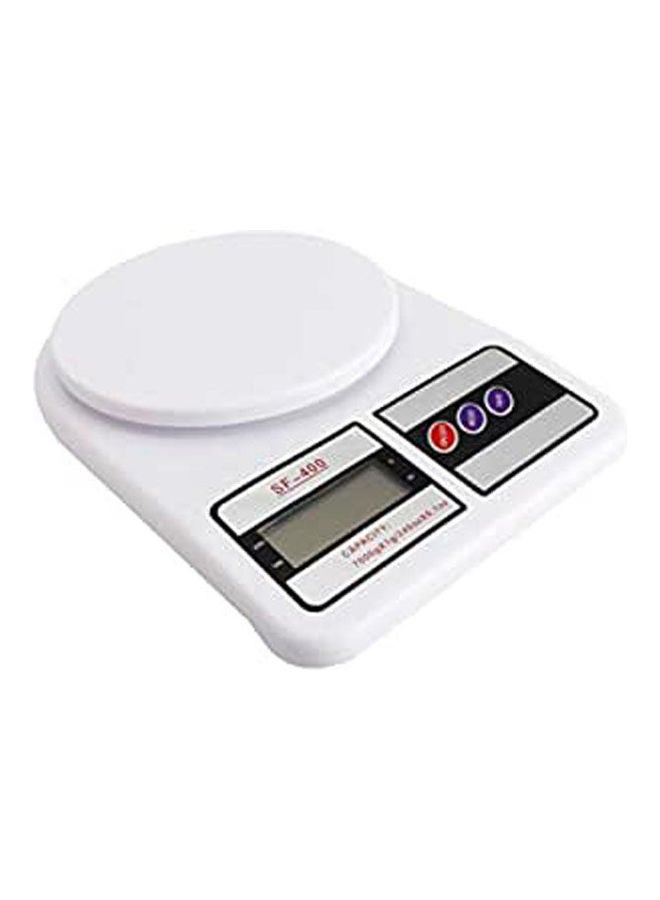 Electronic Digital Kitchen Scale White 