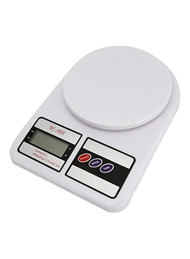 Electronic Digital Kitchen Scale White 