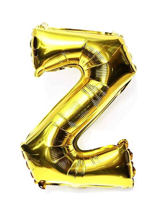 Shining Chic Style Alphabet Letter Balloons Aluminum Hanging Foil Film Balloon Mylar Balloons Air Balloon Cannot Float Letter Z 16inch 