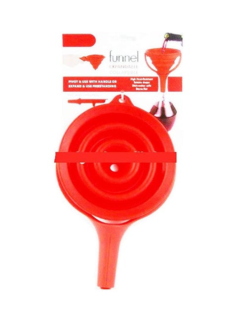 Silicon Funnel Stretch Shrink Red
