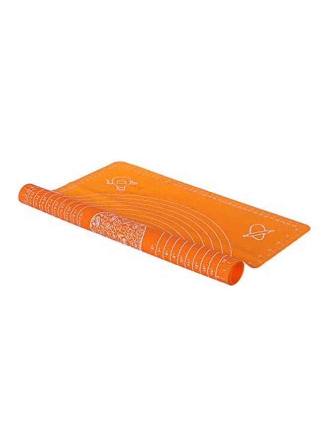 Silicone Dough Mat Orange 40x50cm  - Image 1