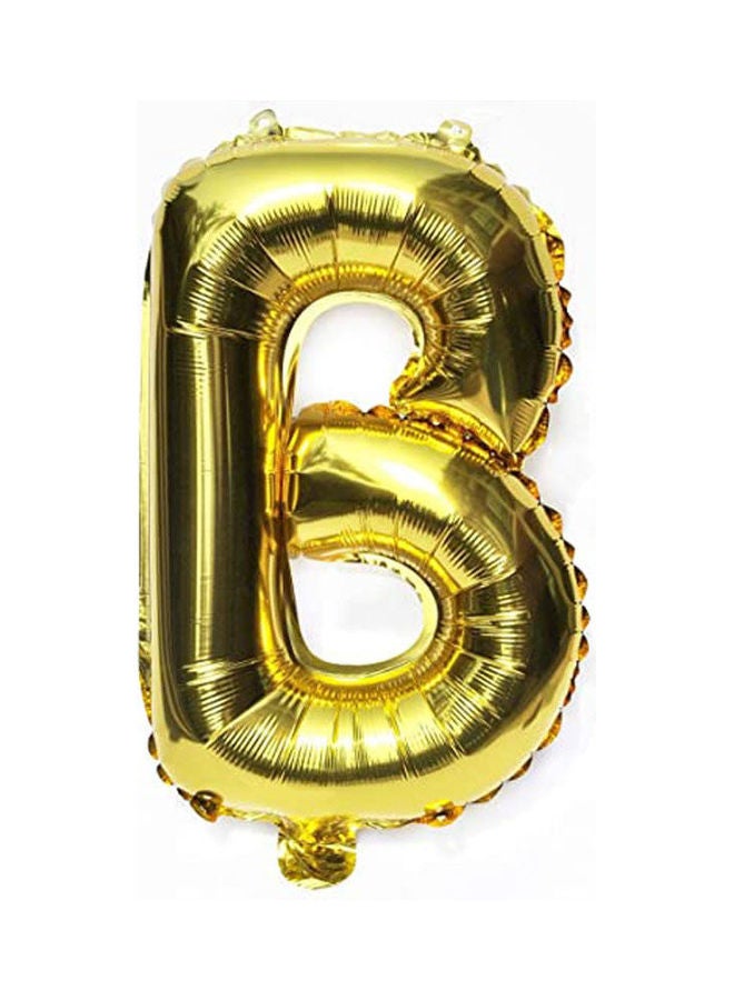 Shining Chic Style Alphabet Letter Balloons Aluminum Hanging Foil Film Balloon Mylar Balloons Air Balloon Cannot Float Letter B 16inch  - Image 1