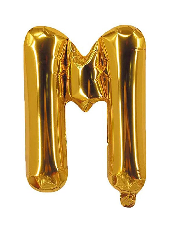 Party Time M Letter Foil Balloon