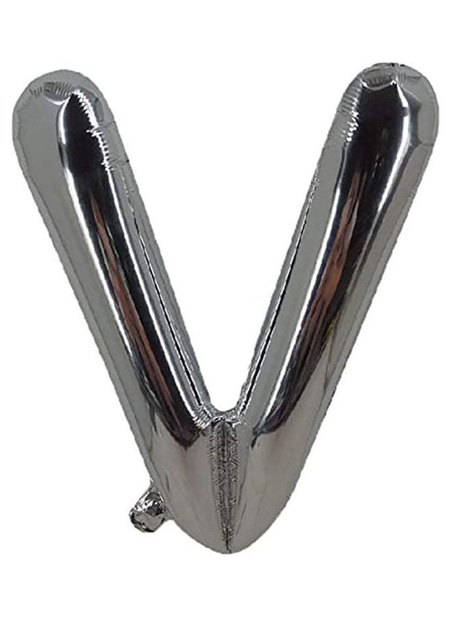 Party Time Party Time V Letter Foil Balloon 