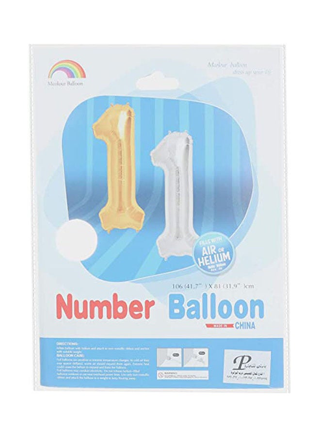 Mcolour Balloon Foil Balloon - Number 1 