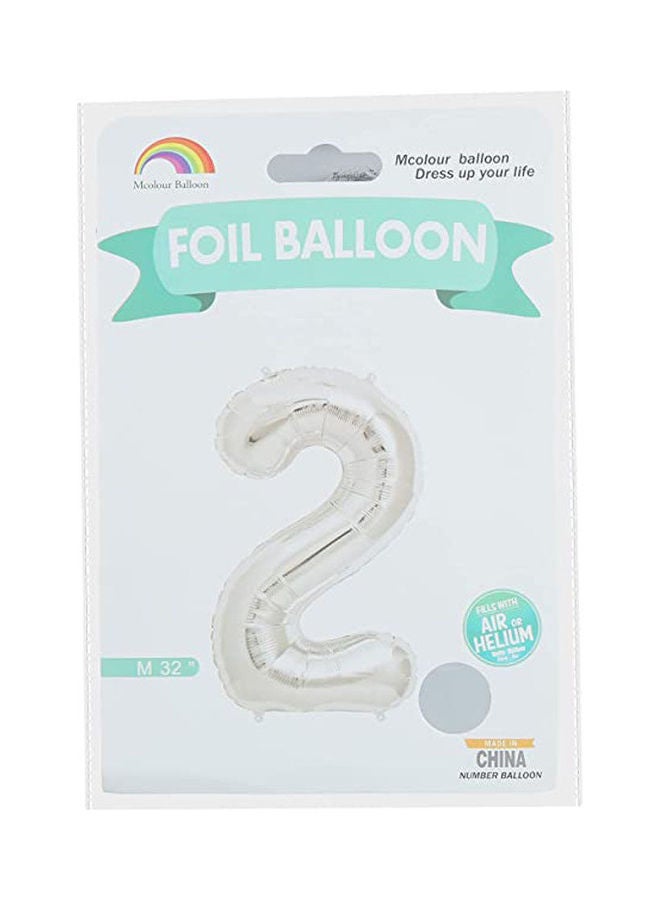 أم كولور بالون بالون من القصدير - رقم 2 - مقاس متوسط