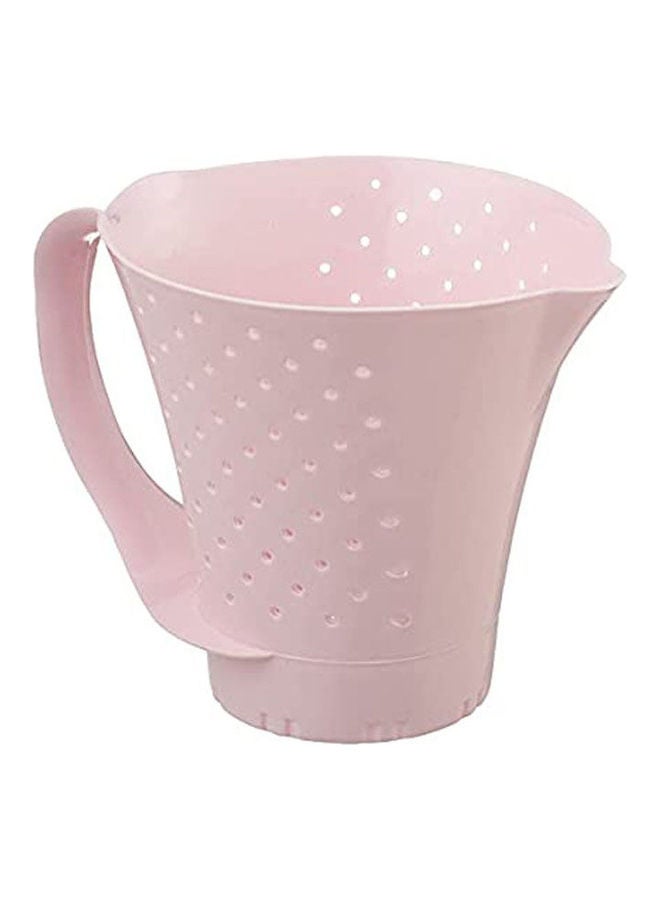 Agfa Jug-Shaped Plastic Rice Strainer Pink - Image 1
