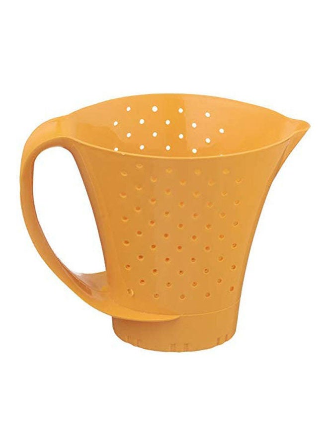 Agfa Jug-Shaped Plastic Rice Strainer Orange - Image 2