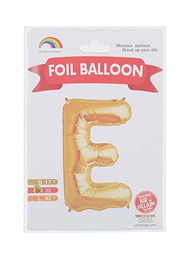 Foil Balloon   Letter E   Meduim Size