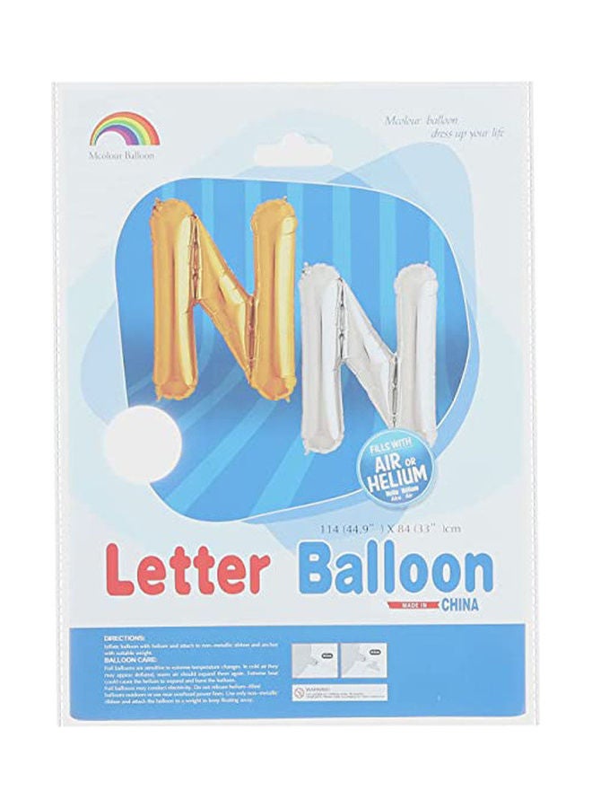 Mcolour Balloon Foil Balloon - Letter N