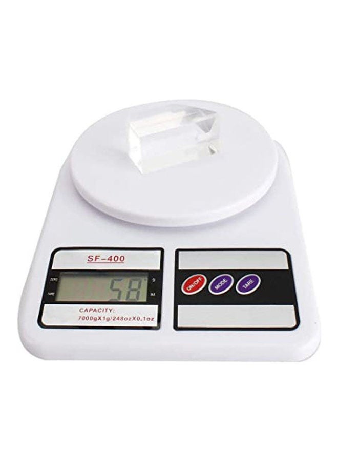 Wilkwish Battery Operated Digital Kitchen Scales White - Image 1