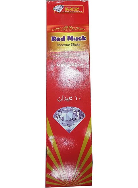 Incense Sticks Incense Red 10 Sticks Multicolour