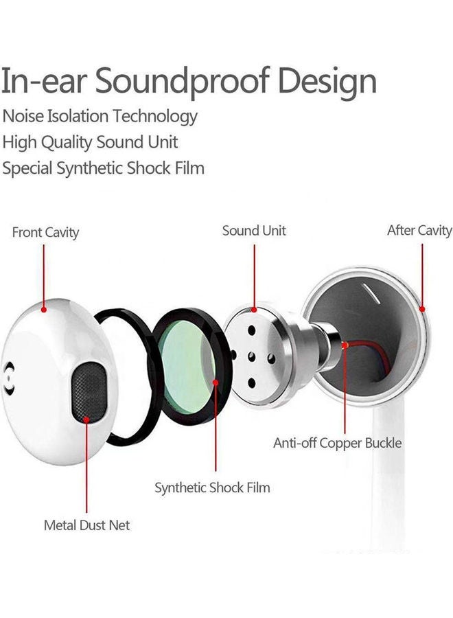 Black Tiger - Earphone Wired , Aux Output With Noise Isolation For iPhone White - Image 1