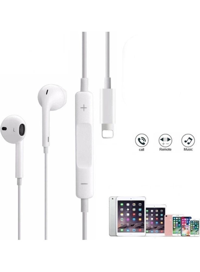 Black Tiger - Earphone Wired With Mic , For iPhone White - Image 1
