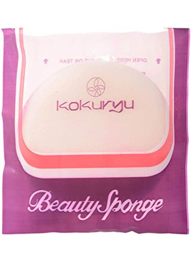 Kokuryu - Facial Tool Beauty Sponge Beige - Image 1