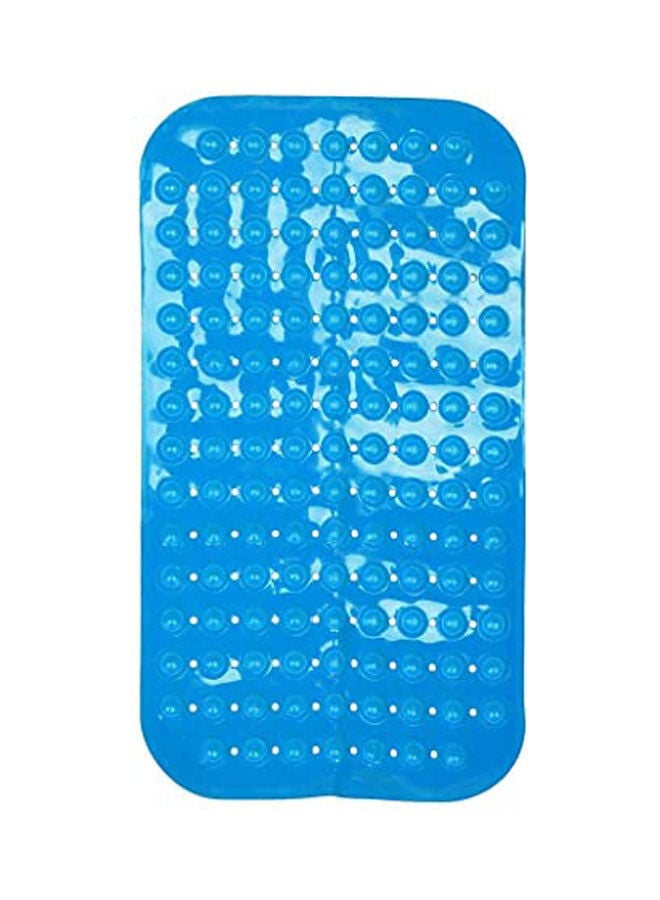 Rectangle Shaped Bathtub Mat Blue - Image 1
