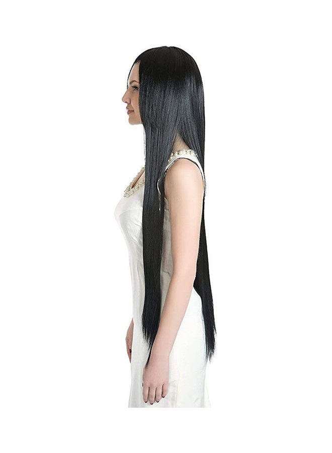 Stylish Long Straight Wig Black - Image 1