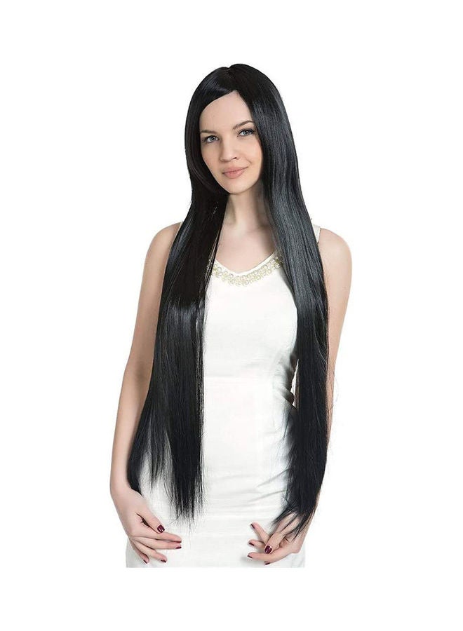 Stylish Long Straight Wig Black - Image 2