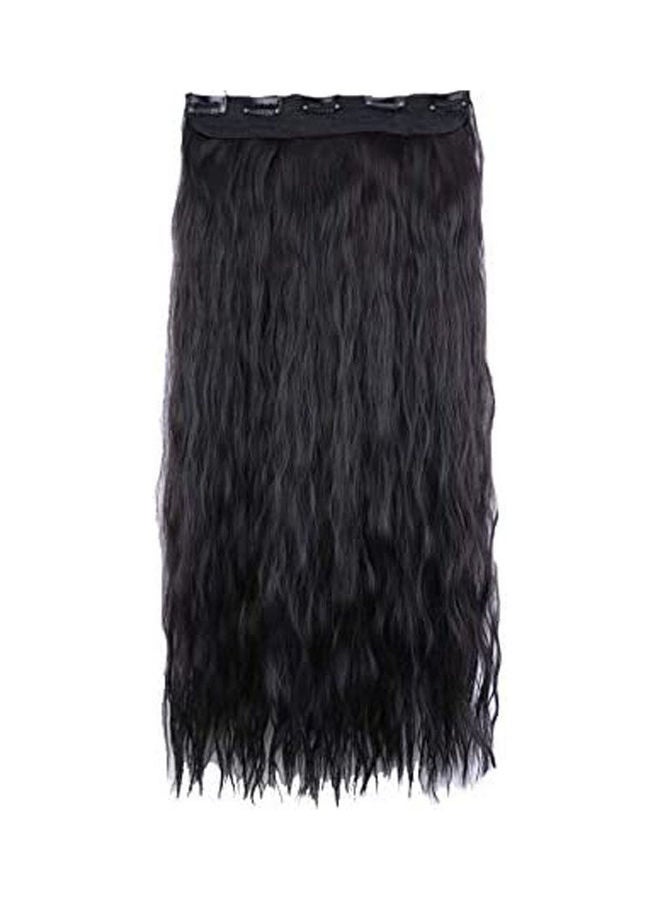 Generic Women'S Synthetic Hair Wig Long Perm Curly Furffy Black Graceful Fashion Seamless Hair Extension Black - Image 1